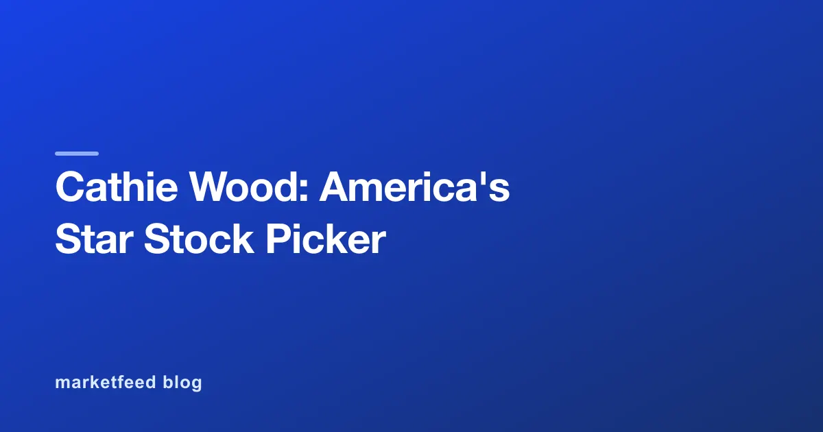 Cathie Wood: America's Star Stock Picker