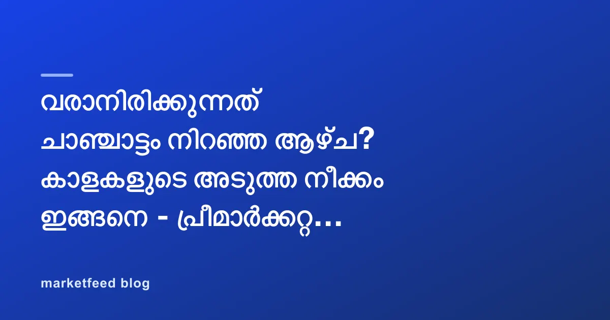 വരാനിരിക്കുന്നത്  ചാഞ്ചാട്ടം നിറഞ്ഞ ആഴ്ച? കാളകളുടെ അടുത്ത നീക്കം ഇങ്ങനെ  - പ്രീമാർക്കറ്റ് റിപ്പോർട്ട്